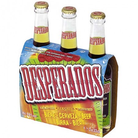 DESPERADOS Bière blonde à la téquila 5.9° 3x33cl